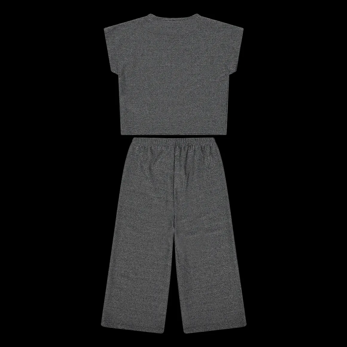 Completo in jersey lurex per bambina