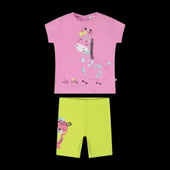 Completo in jersey stretch da bambina
