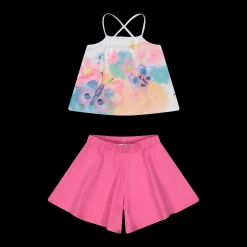 Completo in jersey stretch per bambina