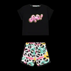 Completo in jersey stretch da bambina