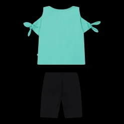 Completo in jersey stretch da bambina