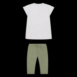 Completo in jersey stretch da bambina