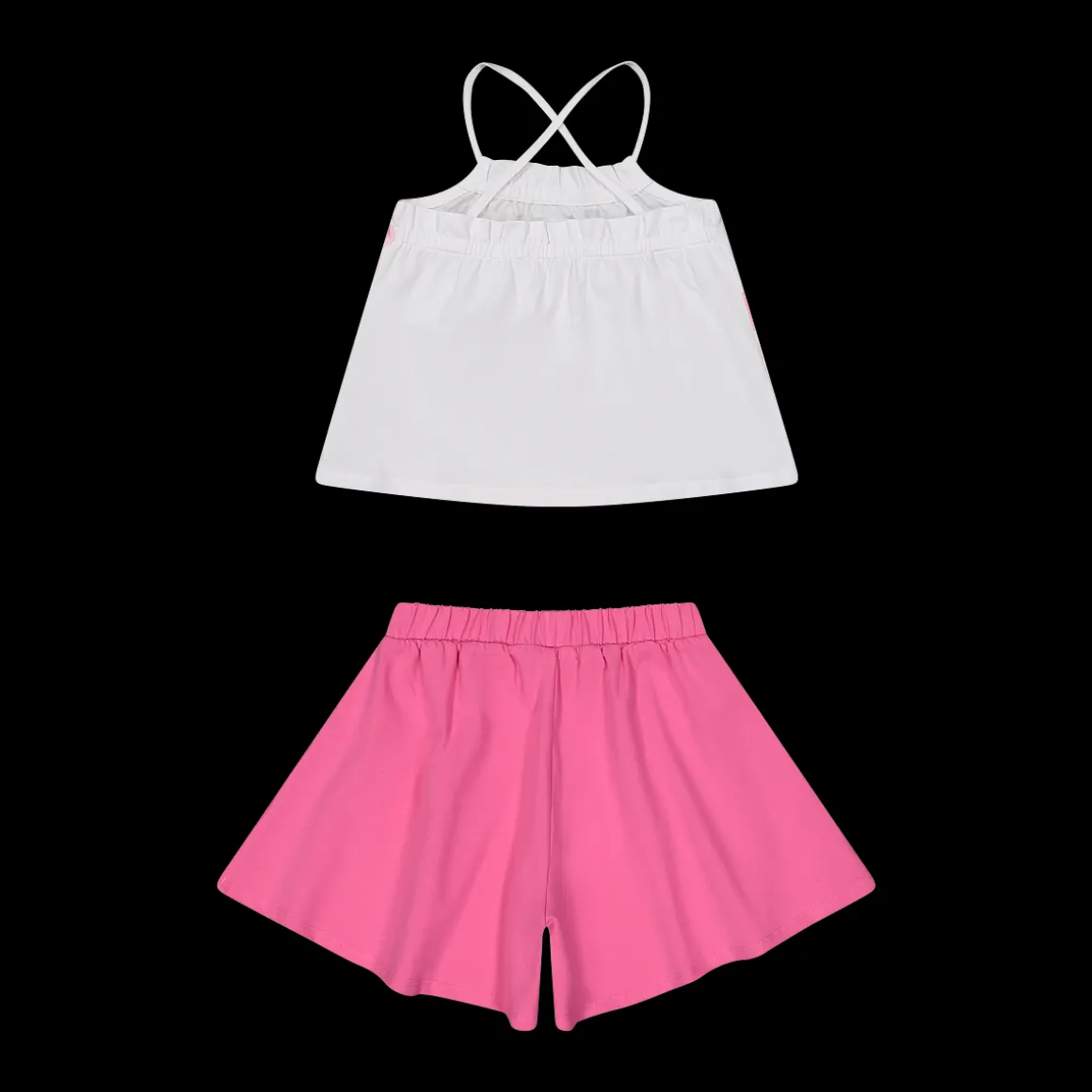 Completo in jersey stretch per bambina