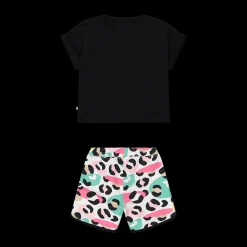 Completo in jersey stretch da bambina