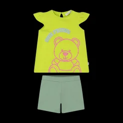Completo in jersey stretch da bambina