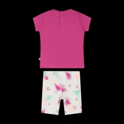 Completo in jersey stretch da bambina