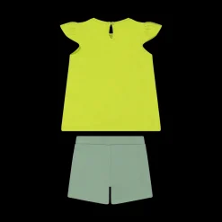 Completo in jersey stretch da bambina