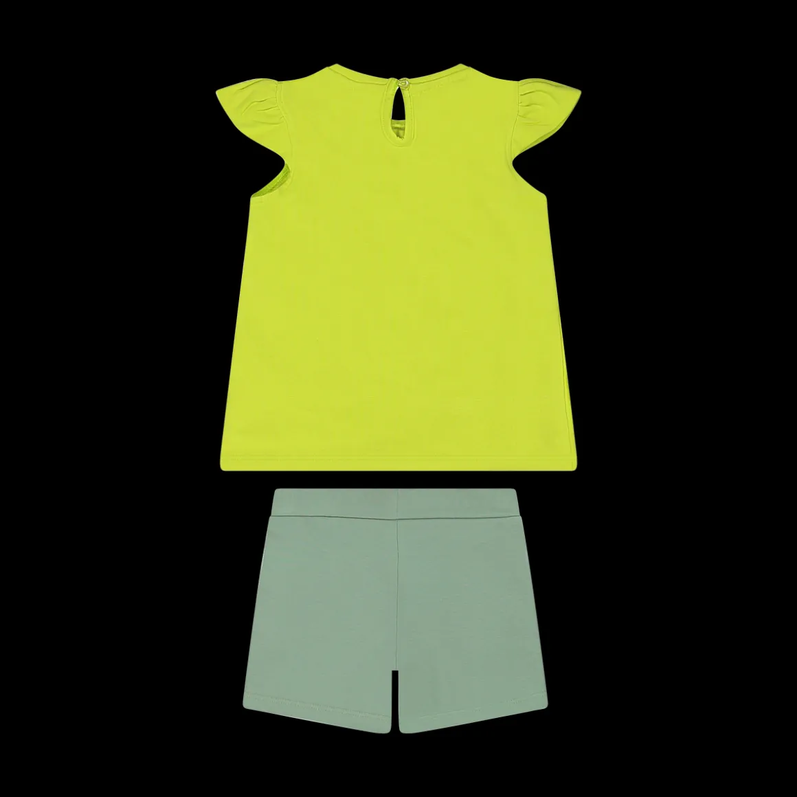 Completo in jersey stretch da bambina