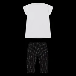 Completo in jersey stretch da bambina