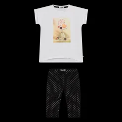 Completo in jersey stretch da bambina
