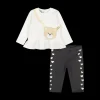 Completo maglia e leggings da bambina