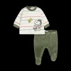 Completo newborn in ciniglia misto cotone