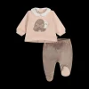 Completo newborn in ciniglia per bambina