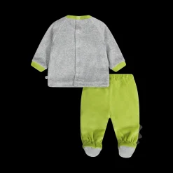 Completo newborn in ciniglia misto cotone