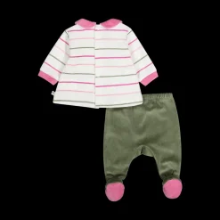 Completo newborn in ciniglia misto cotone