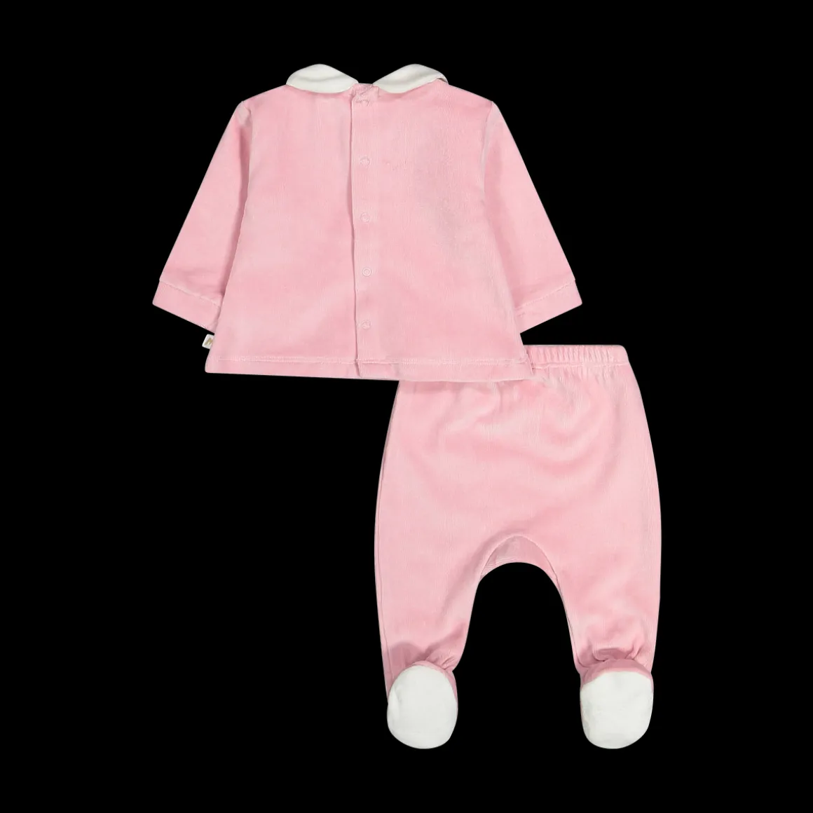 Completo newborn in ciniglia misto cotone bio