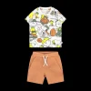 Completo Peanuts in jersey e piquet per bambino