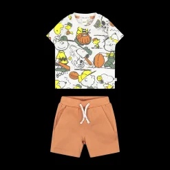 Completo Peanuts in jersey e piquet per bambino