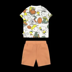 Completo Peanuts in jersey e piquet per bambino