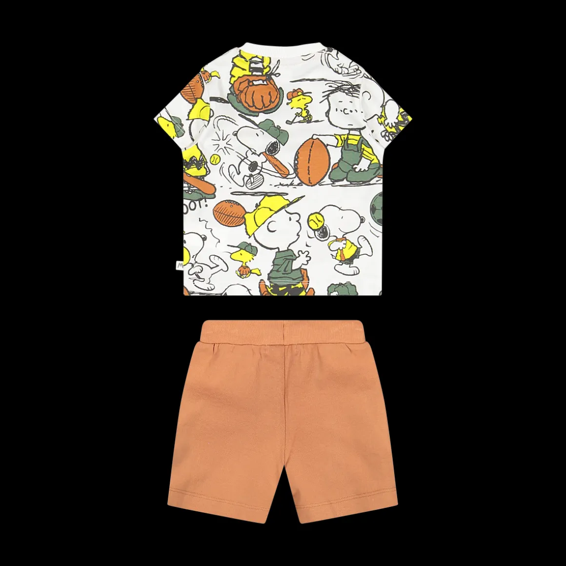 Completo Peanuts in jersey e piquet per bambino