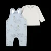 Completo salopette e maglia da bambino