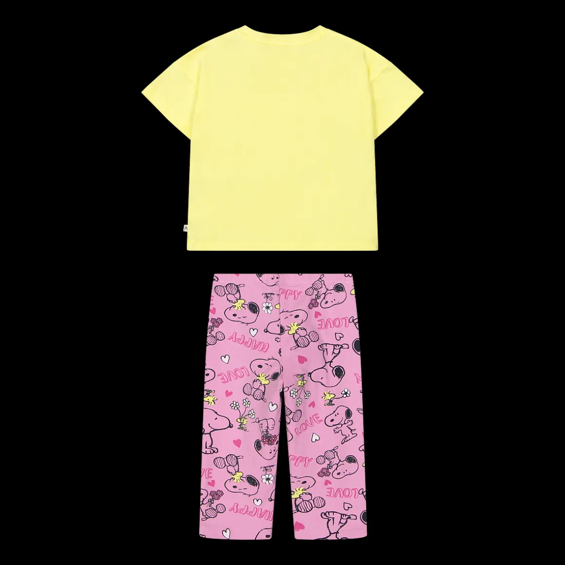 Completo t-shirt e leggings Snoopy