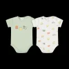 Confezione 2 pezzi body a manica corta unisex