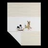 Copertina bianca e beige con stampa Disney neonato