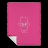 Copertina fucsia con orsetto bambina