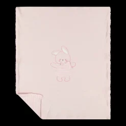 Copertina in ciniglia rosa bambina