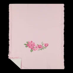 Copertina rosa con fiori bambina