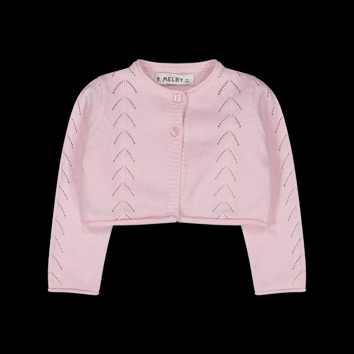 Coprispalle in tricot traforato da bambina