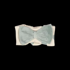 Fascetta in interlock con fiocco da neonata