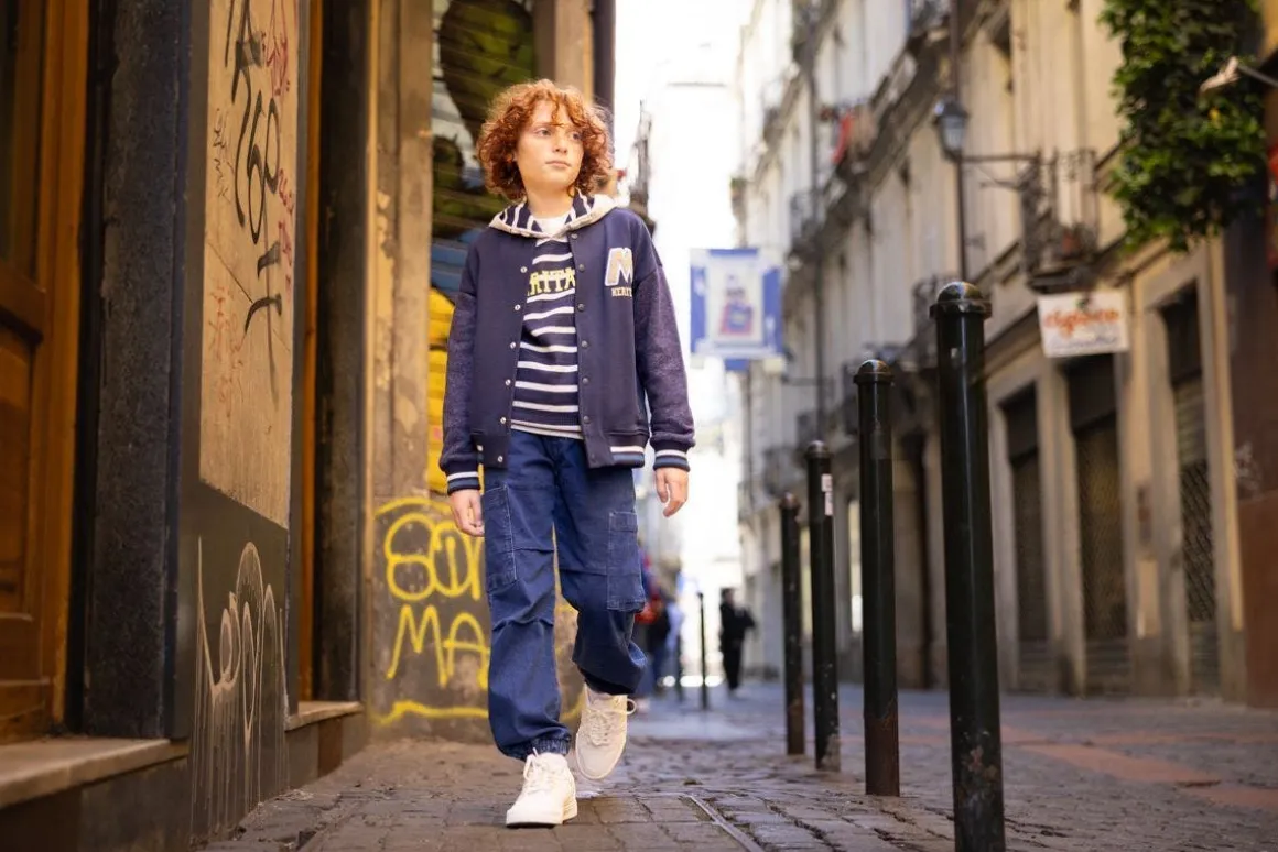 Felpa bomber per ragazzo