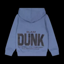 Felpa con cappuccio tema basket per bambino