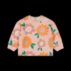 Felpa con fiori per neonata