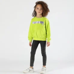 Felpa con nylon bambina