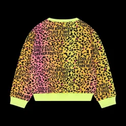 Felpa con stampa animalier da bambina