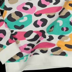 Felpa con stampa colorata da bambina