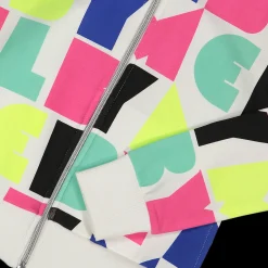 Felpa con stampa MELBY e zip da bambina