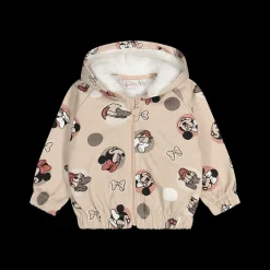 Felpa con zip e cappuccio con stampa Disney da bambina