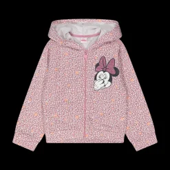 Felpa con zip e stampa Disney da bambina