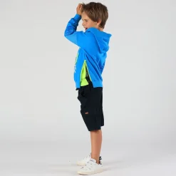 Felpa da bambino con zip laterale