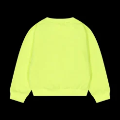 Felpa fluo con stampa da bambina