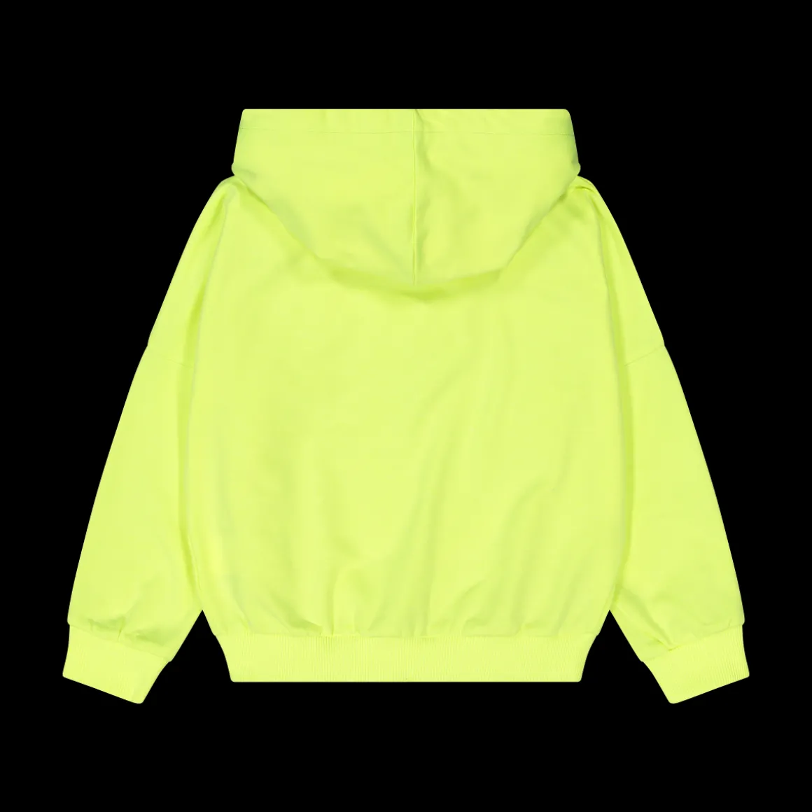 Felpa fluo con zip da bambina