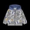 Felpa full zip con cappuccio per baby boy