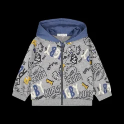 Felpa full zip con cappuccio per baby boy