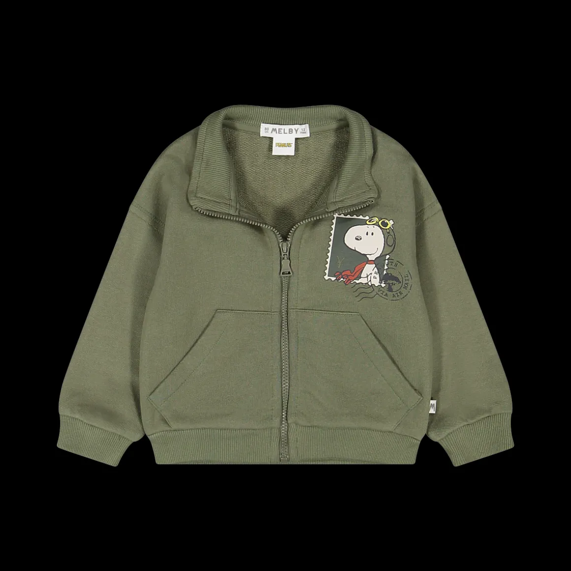 Felpa full zip con tasche tema Peanuts per bambino