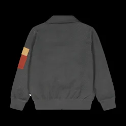 Felpa full zip in felpa diagonale per ragazzo
