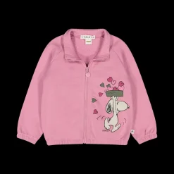 Felpa full zip tema Peanuts per bambina